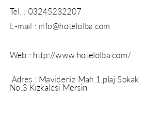 Hotel Olba iletiim bilgileri